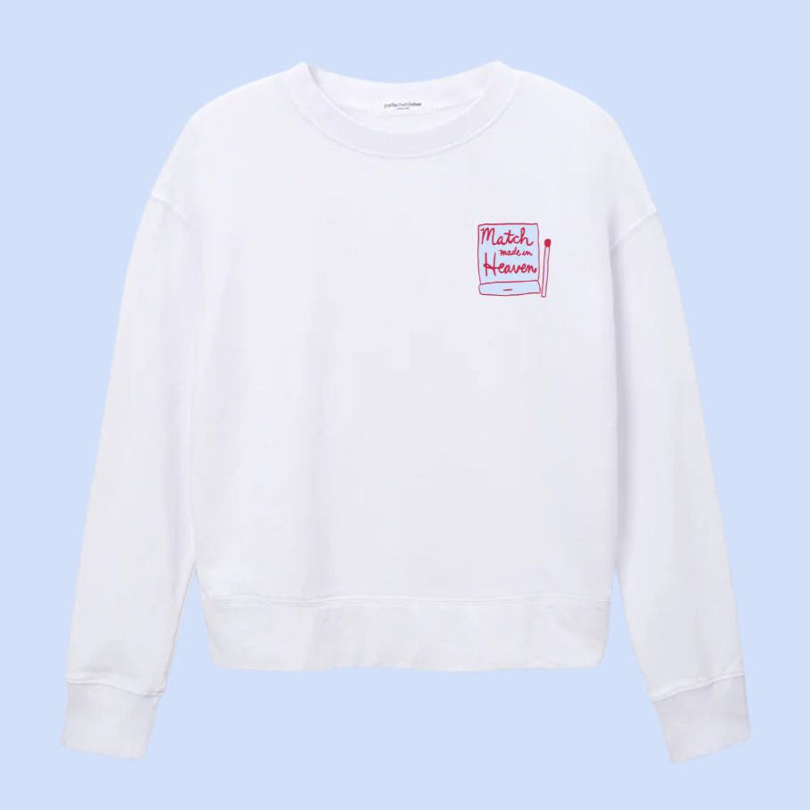 Embroidered Crew Neck Sweatshirt