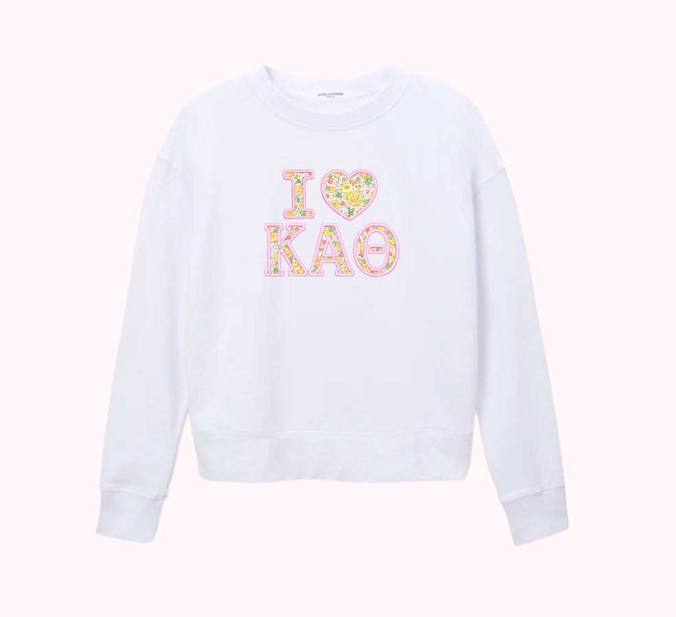 Applique Embroidered Sweatshirt