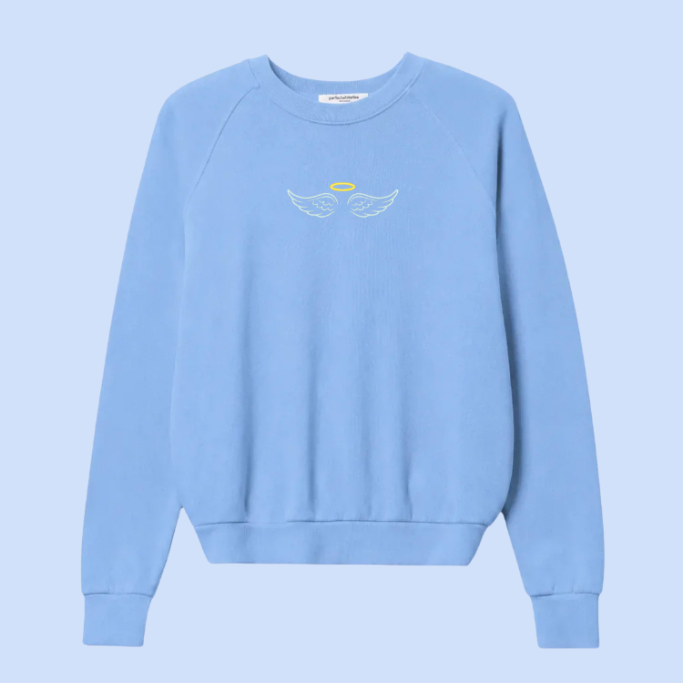 Embroidered Crew Neck Sweatshirt