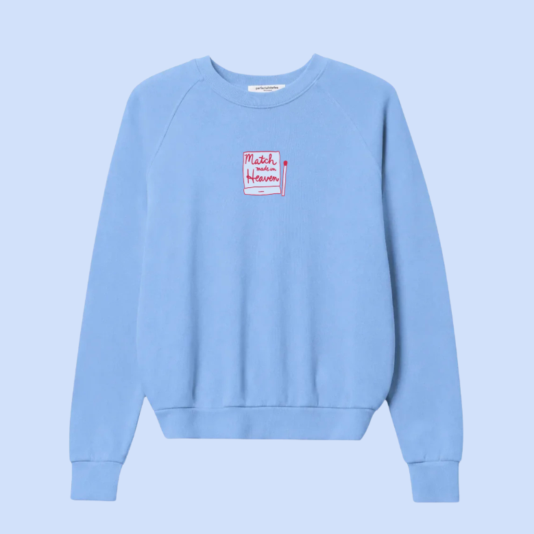 Embroidered Crew Neck Sweatshirt