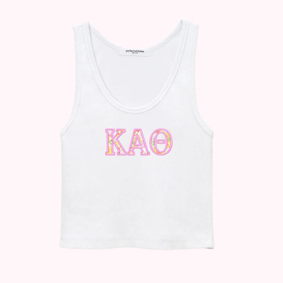 Applique Embroidered Tank