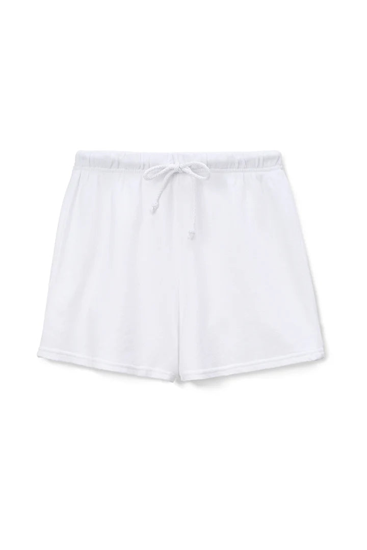 WHITE LOUNGE SHORTS